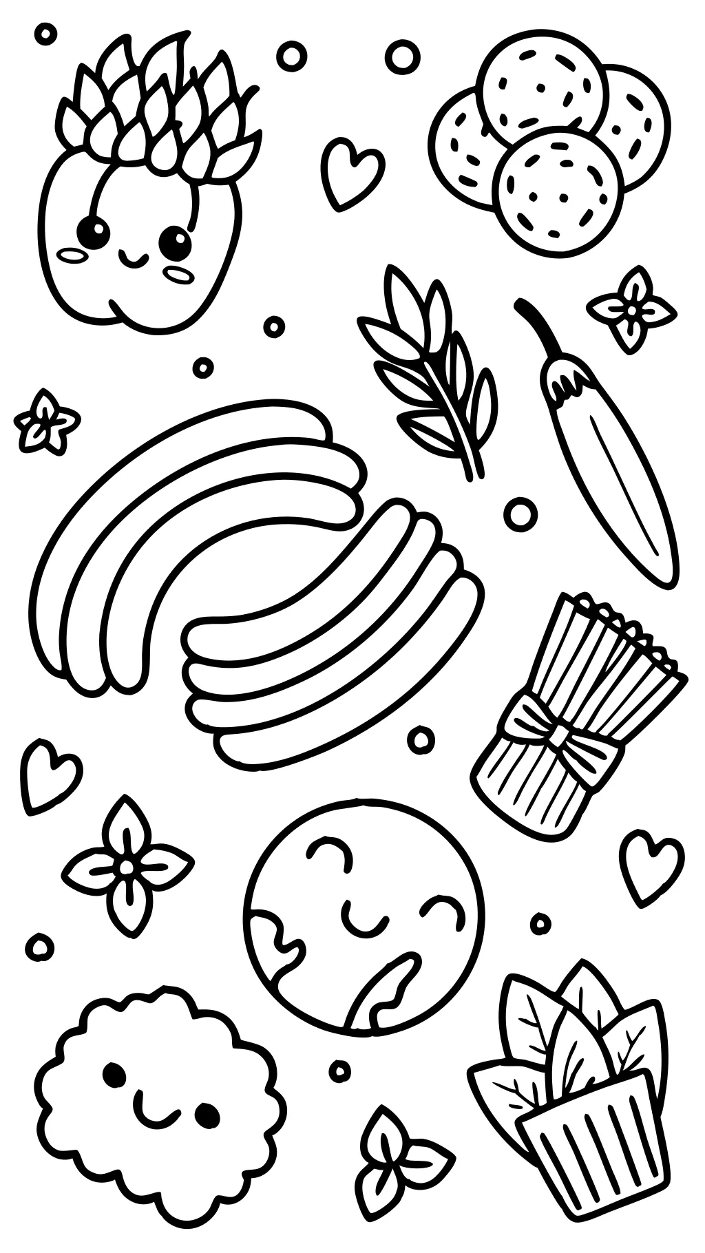 coloring pages pasta